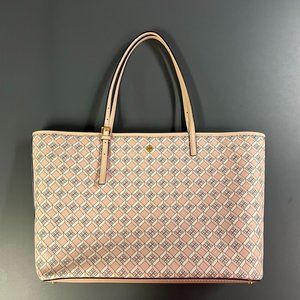 Tory Burch Pink Geo Large Tote